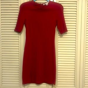 Diane von Fürstenberg blood red dress